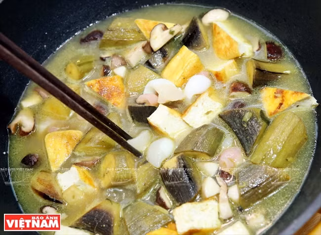 越南美食：香蕉焖豆腐 ảnh 6