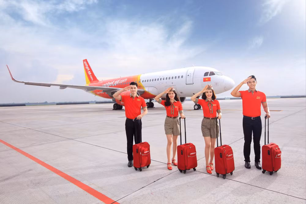 越捷航空推出国内航线半价促销活动 ảnh 1