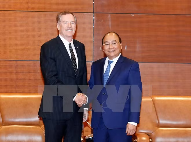 越南政府总理阮春福会见美国贸易代表罗伯特•莱特希泽 ảnh 1