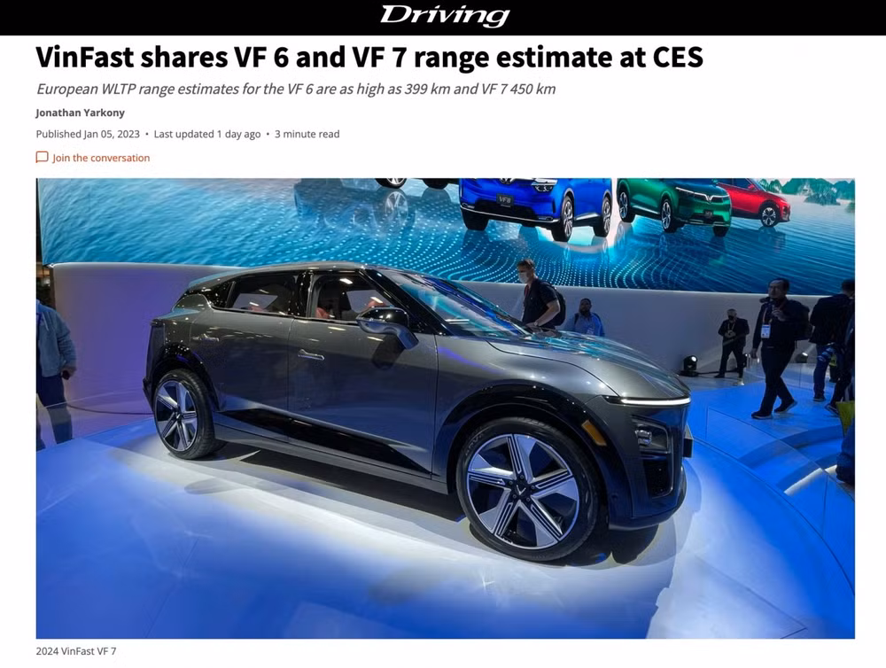 VinFast电动车在CES 2023上获国际媒体盛赞 ảnh 1