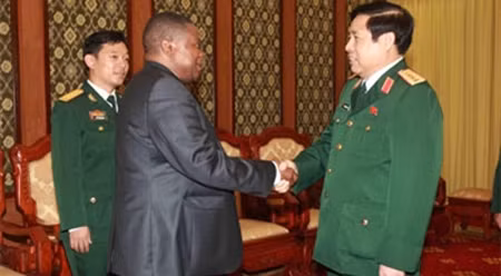 越南国防部长冯光清大将会见南非国防部国务秘书 ảnh 1 越南国防部长冯光清大将会见南非国防部国务秘书 ảnh 1