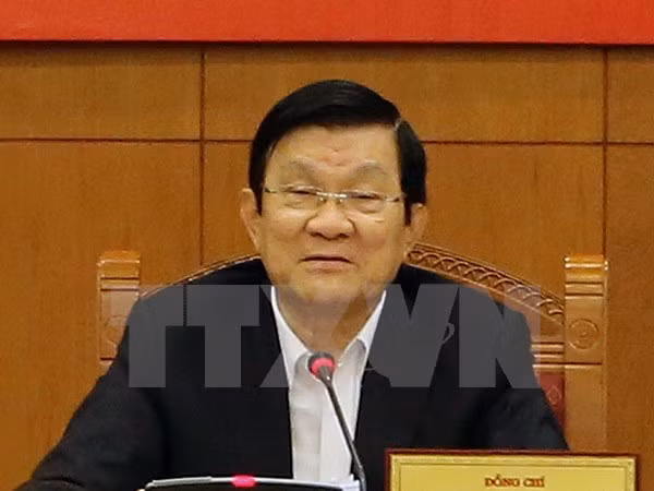 越南国家主席张晋创出席亚太经合组织第二十三次领导人非正式会议 ảnh 1