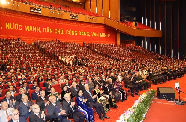 越南共产党第十三次全国代表大会开幕会新闻公报 ảnh 1