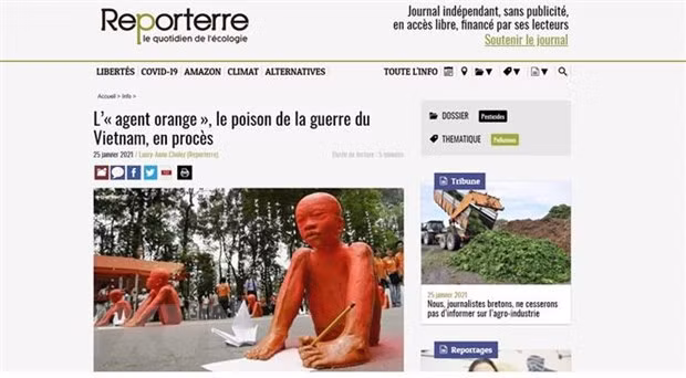 法国媒体：陈素娥女士起诉美国化学公司案件是“历史性案件” ảnh 1