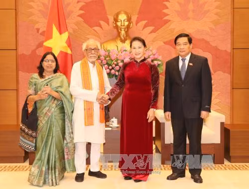 国会主席阮氏金银会见印度友人 ảnh 1