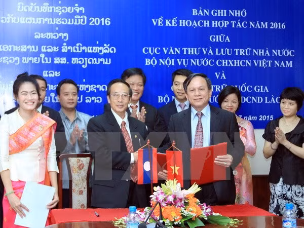 越老加强档案领域合作 ảnh 1