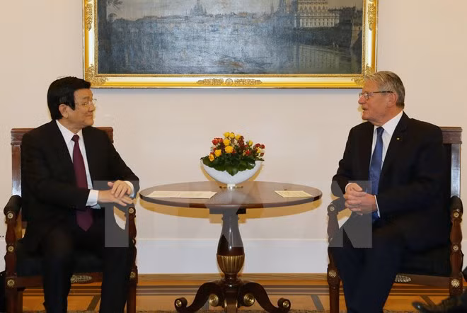 越南国家主席张晋创与德国总统约阿希姆·高克举行会谈 ảnh 2