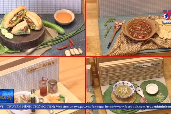 迷你模型为推广越南美食文化做出贡献 ảnh 1