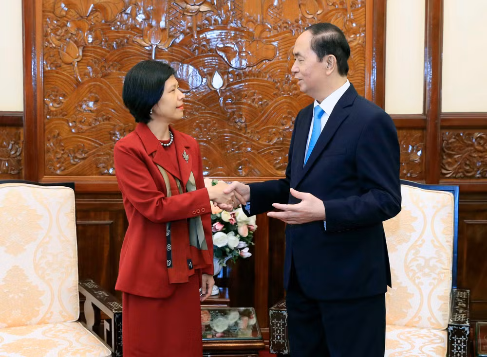 陈大光会见比利时和加拿大驻越大使 ảnh 2