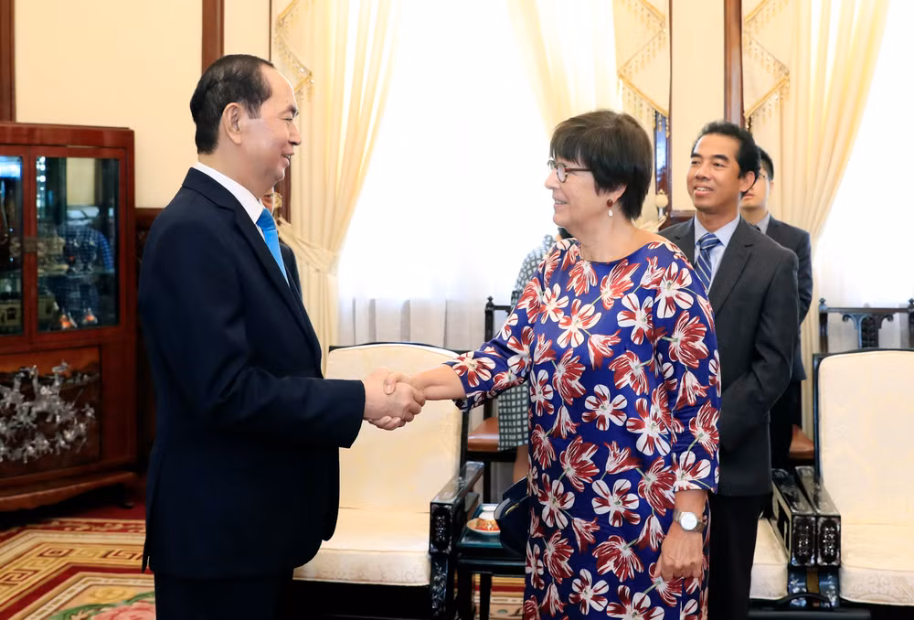 陈大光会见比利时和加拿大驻越大使 ảnh 1