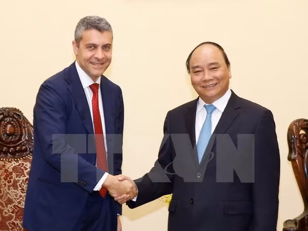 越南政府总理阮春福会见高盛集团领导 ảnh 1 越南政府总理阮春福会见高盛集团领导 ảnh 1