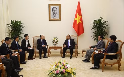 政府总理阮春福会见老挝能源与矿产部长坎马尼 ảnh 2 政府总理阮春福会见老挝能源与矿产部长坎马尼 ảnh 2