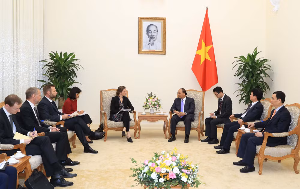 越南政府总理阮春福会见丹麦卫生部部长 ảnh 2 越南政府总理阮春福会见丹麦卫生部部长 ảnh 2