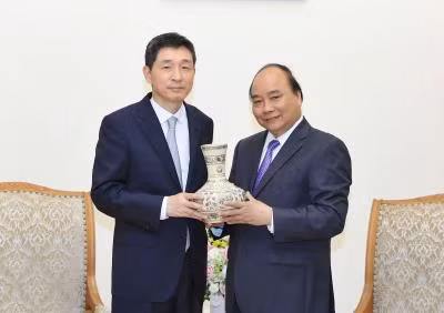 阮春福总理会见即将离任前来辞行拜会的韩国驻越大使 ảnh 1 阮春福总理会见即将离任前来辞行拜会的韩国驻越大使 ảnh 1