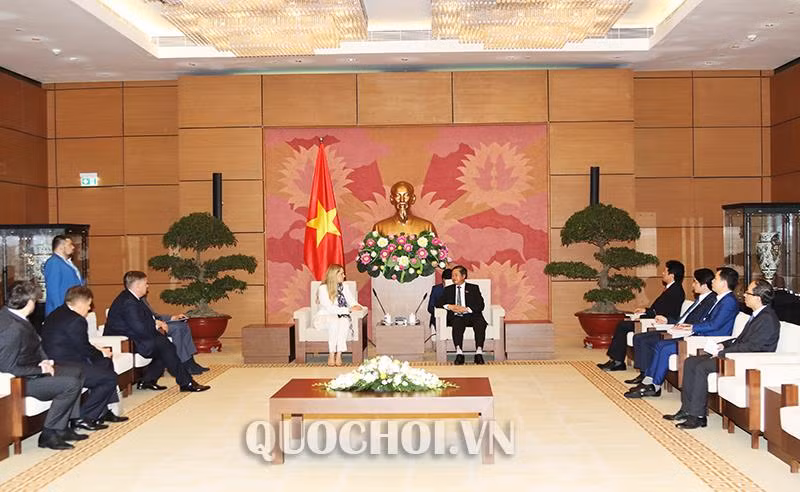 越南国会副主席杜伯巳会见乌克兰与越南友好议员小组主席 ảnh 1