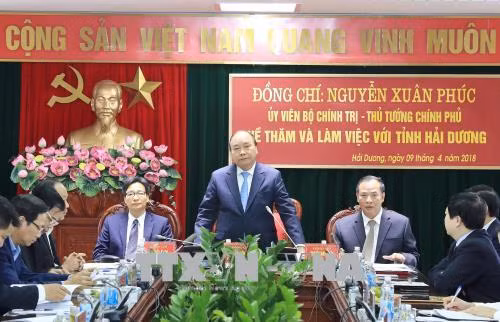 政府总理阮春福:充分发挥海阳省的优势 ảnh 1 政府总理阮春福:充分发挥海阳省的优势 ảnh 1