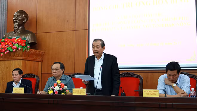 张和平副总理：得农省需要集中推进行政改革和改善投资环境 ảnh 1