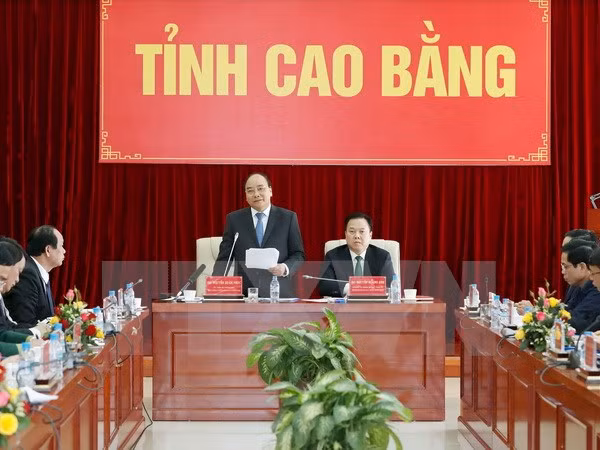 阮春福总理：高平省需要成为全国扶贫济困的典范 ảnh 1