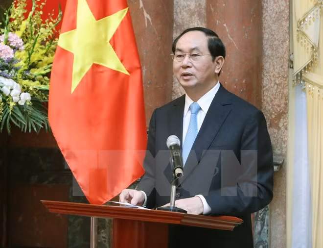 越南国家主席陈大光：在国际舞台上树立起“越南制造”品牌形象 ảnh 1