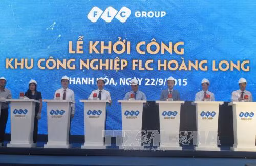 越南清化省黄龙FLC工业区正式动工兴建 ảnh 1