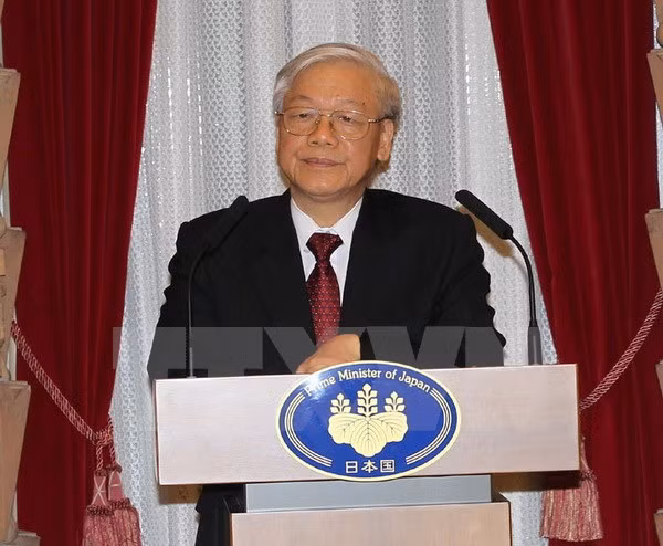 阮富仲总书记会见日本自民党干事长谷垣祯一 ảnh 1 阮富仲总书记会见日本自民党干事长谷垣祯一 ảnh 1