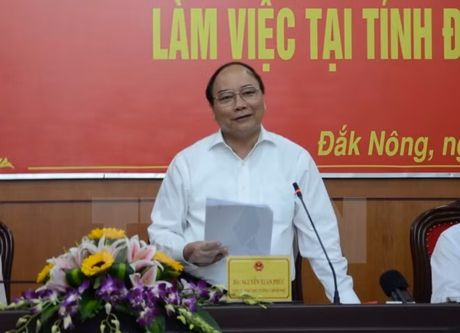 越南政府副总理阮春福莅临得农省调研 ảnh 1