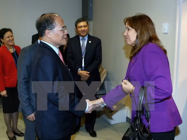 阮生雄主席会见古巴国会副主席马查杜和美国企业代表 ảnh 1