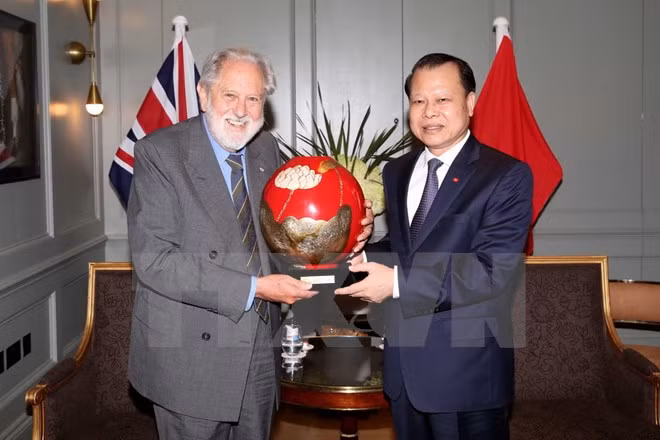 武文宁副总理会见英国首相特使大卫·普特南 ảnh 1