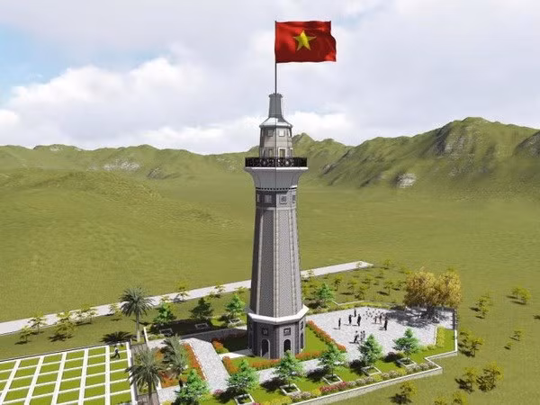 龙破旗台在老街省动工兴建 ảnh 1