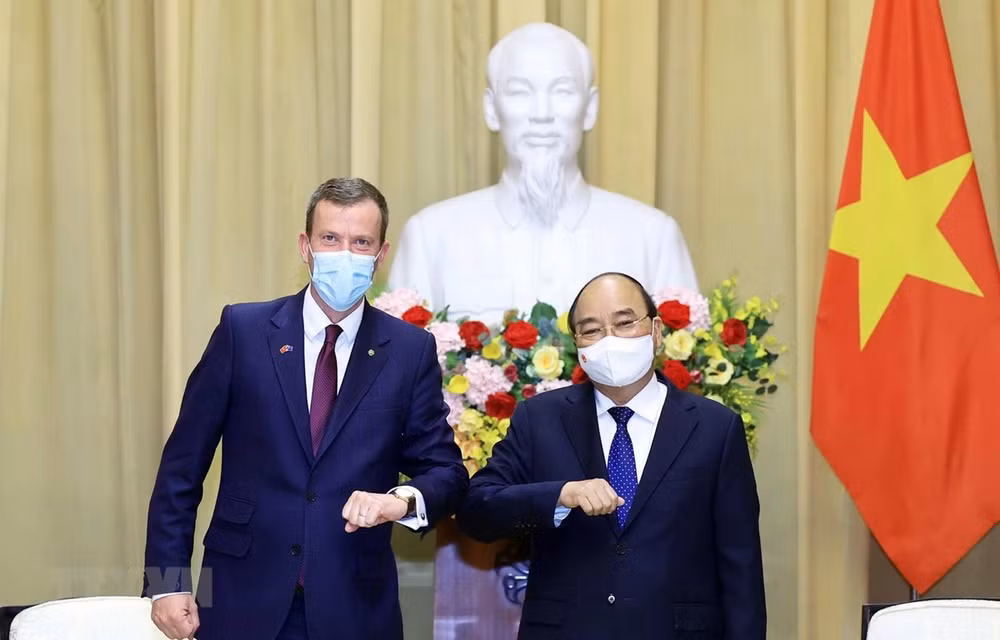 国家主席阮春福会见澳大利亚贸易、旅游和投资部长丹·特汉 ảnh 1 国家主席阮春福会见澳大利亚贸易、旅游和投资部长丹·特汉 ảnh 1