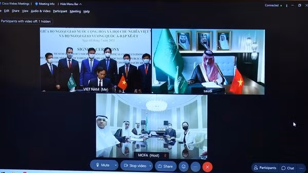 越南外交部与沙特阿拉伯外交部签署有关建立政治磋商制度的谅解备忘录 ảnh 1