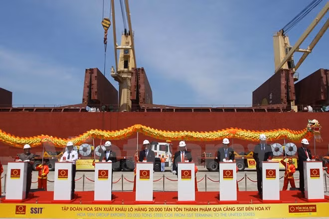 越南首家企业对美国出口卷钢 ảnh 1