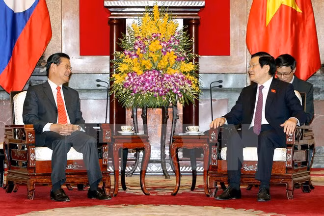 越南国家主席张晋创会见老挝政府副总理宋沙瓦·凌沙瓦 ảnh 1