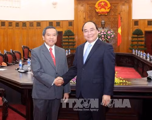 越南政府副总理阮春福会见老挝科技部部长波温坎 ảnh 1 越南政府副总理阮春福会见老挝科技部部长波温坎 ảnh 1