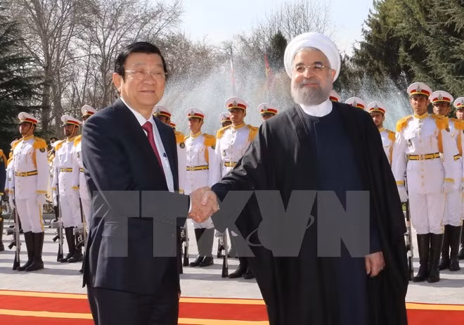 越南国家主席张晋创与伊朗总统哈桑·鲁哈尼举行会谈 ảnh 2