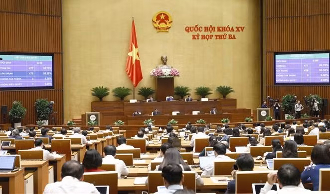 十五届国会三次会议：通过《保险经营法》（修正案）和《知识产权法》部分条款修改补充法案 ảnh 1
