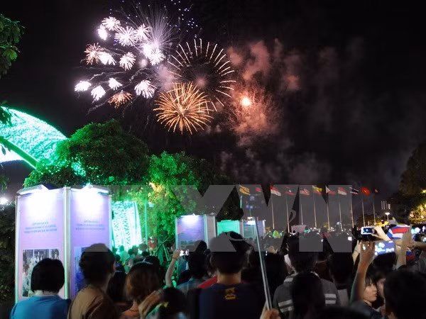 除夕之夜胡志明市4个地点燃放烟花 ảnh 1