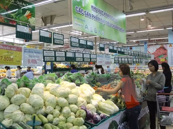 越南绿色农产品面临进超市难题 ảnh 1