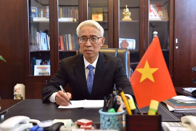 越南驻华大使馆举行国庆节77周年纪念典礼 ảnh 1