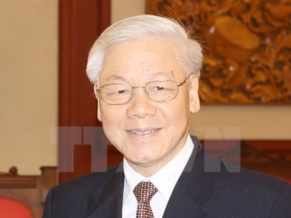 越共中央总书记阮富仲启程对老挝进行正式友好访问 ảnh 1 越共中央总书记阮富仲启程对老挝进行正式友好访问 ảnh 1