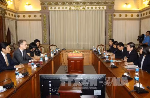 胡志明市领导会见美国拉斯维加斯金沙集团 ảnh 1 胡志明市领导会见美国拉斯维加斯金沙集团 ảnh 1