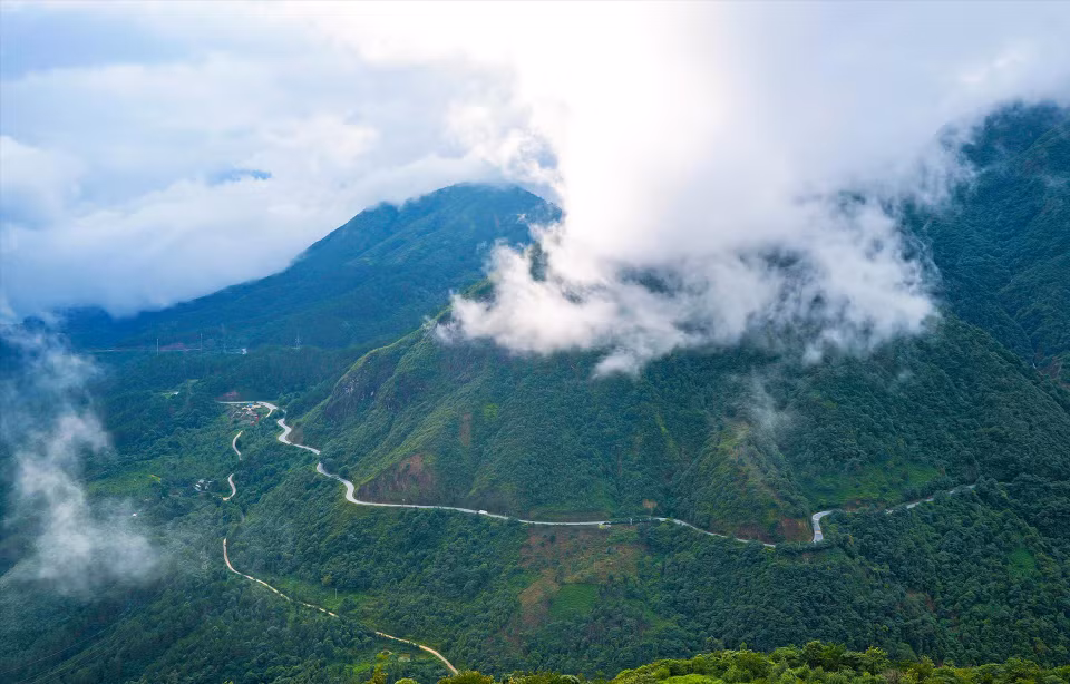 乌龟湖山口- 天与地的交接处。图自越通社/越南画报