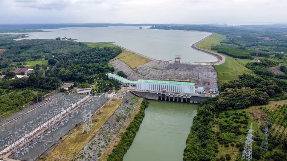 治安水电站建在同奈河上，贯穿胡志明市东北65公里的同奈省永久县。图自越通社