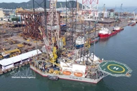 越南自升式钻井平台PV Drilling VIII。图自越通社
