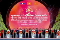 第九届越老中三国丢包狂欢节在越南奠边省开幕。图自越通社