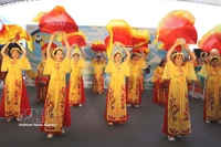 越南在2026年澳门国际幻彩大巡游上大放异彩。图自越通社