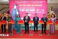 "胡志明同志在中国的革命之路"专题展览开展。图自越通社