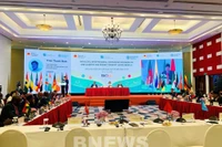 会议场景。图自越通社