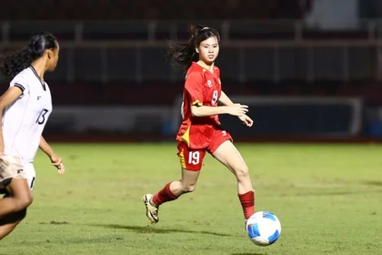 越南U19女足以压倒性优势战胜印尼U19女足。 图片来源:越南足联