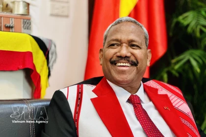 东帝汶驻越大使若昂·佩雷拉。图自越通社